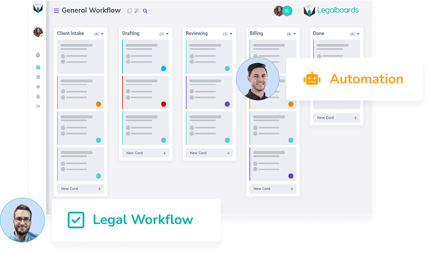 Legalboards general workflow board with automation