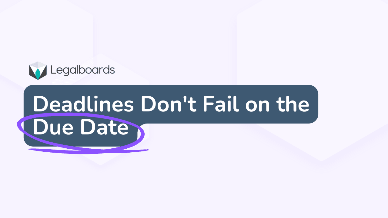 Why Law Firm Deadlines Fail Before the Due Date